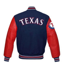 Texas Rangers Red and Blue Varsity Jacket