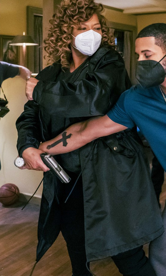 The Equalizer Queen Latifah Long Coat