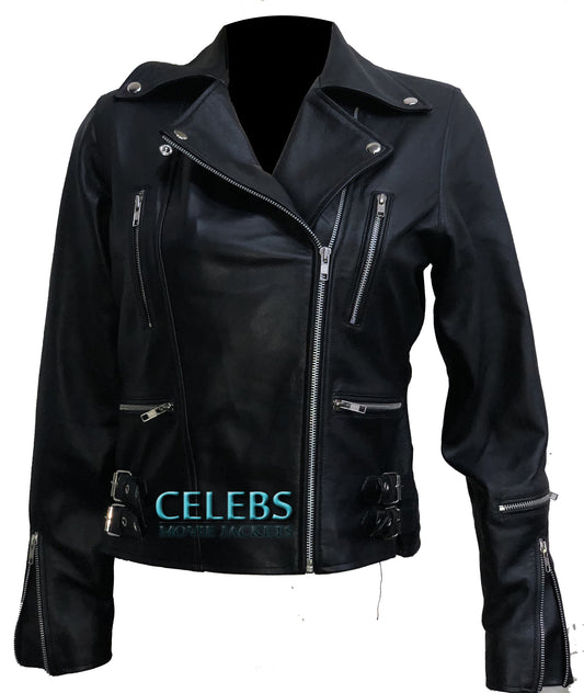 Tomb Raider Alicia Vikander Black Leather Jacket