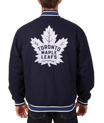 Toronto Maple Leafs Varsity Navy Blue Wool Jacket
