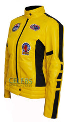 Kill Bill Uma Thurman Yellow Motorcycle Jacket