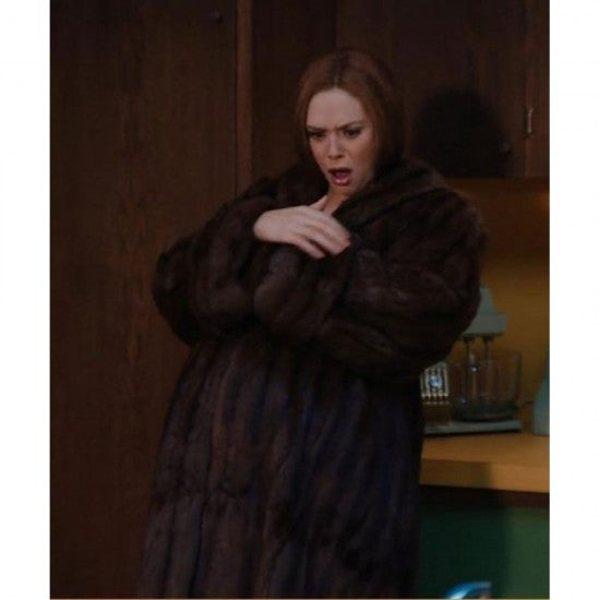 Wanda Maximoff WandaVision Shearling Coat